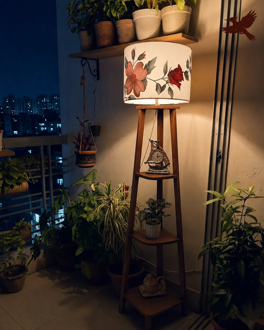 Wooden Stand Lamp